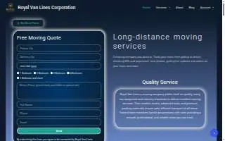 Royal Van Lines website