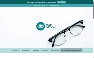 Star Optical website