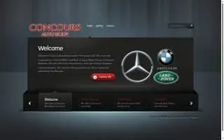 Concours Auto Body of Pennsauken website