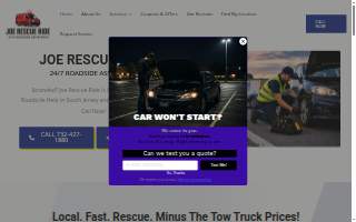 Joe Rescue Ride - 24/7 Roadside Assistance and Mobile Oil Change