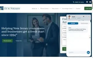 Law Offices of Lee M. Perlman website