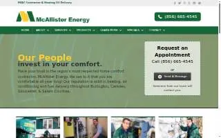 McAllister Energy of Pennsauken website