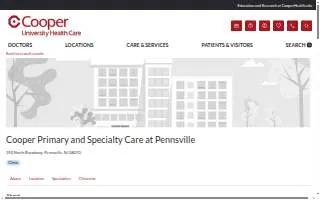 Cooper Internal Medicine and Specialty Care at Pennsville website