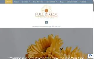 Full Bloom Counseling website