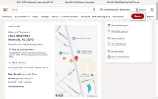 Walgreens of Pennsville website