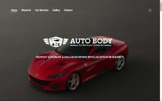 A2Z Autobody website