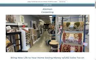 Aleman Carpeting website