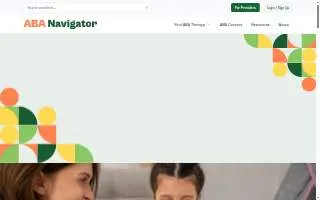 At Peace Care ABA Therapy website