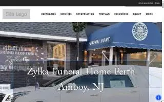 Zylka Funeral Home website