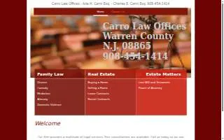 Carro Law Offices website
