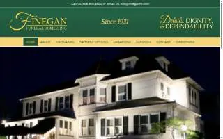 Finegan Funeral Home website