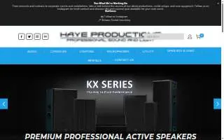 Haye Productions LLC website