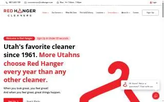 Prestige Dry Cleaners website