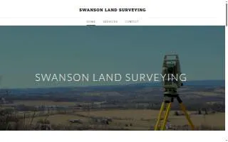Swanson Land Surveying website