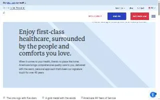 AmeriCare Physical Therapy website