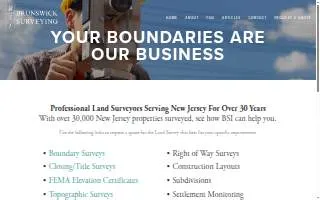 Brunswick Surveying, Inc. of Piscataway website