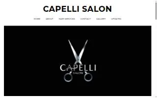 Capelli Salon website