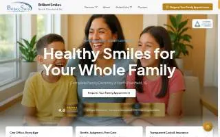 Brilliant Smiles of North Plainfield website