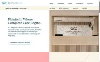 Complete Care at Plainfield website