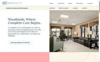 Complete Care at Woodlands of Plainfield website
