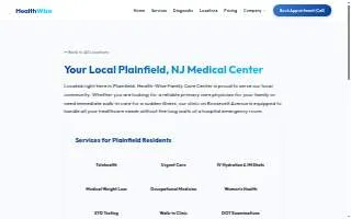 Health-Wise Family Care Center website