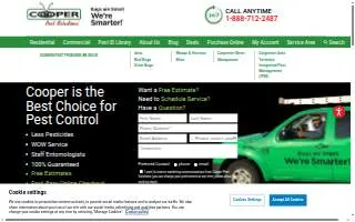 Cooper Pest Solutions of Plainsboro website