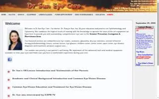 Dr Sun Eye Care LLC website