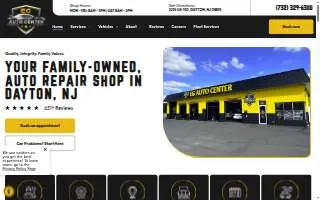 EG Auto Center website