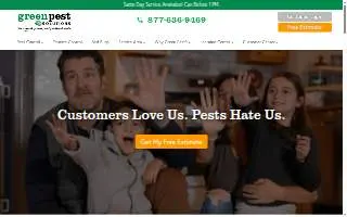 Green Pest Solutions of Plainsboro website