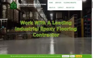 High Performance Systems-Epoxy Floor Contractor website