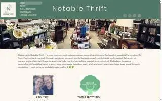 Notable Thrift website