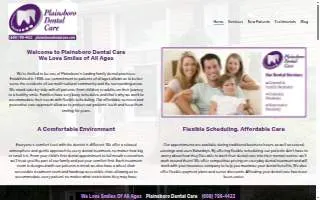 Plainsboro Dental Care website