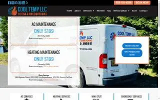 Cool Temp Heating and Air Conditioning website