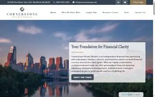 Cornerstone Private Wealth website