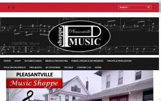 Pleasantville Music Shoppe website