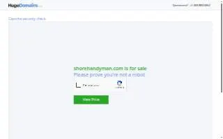 Shore Handyman of Pleasantville website
