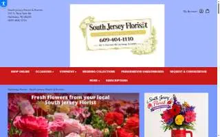 South Jersey Florist & Events website