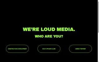 Loud Visual Media website