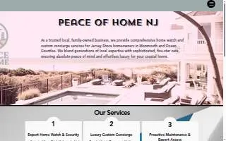 Peace of Home NJ website