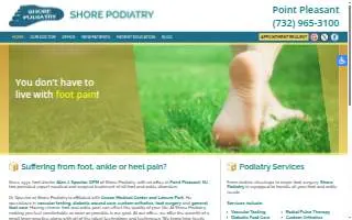 Shore Podiatry website