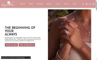 Diamonds by Dawn website