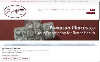 Pompton Pharmacy website