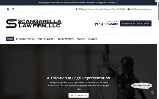Scangarella Law Firm, LLC website