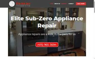 Elite Sub-Zero Appliance Repair of Princeton website