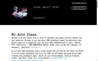 NJ Auto Glass of Princeton website