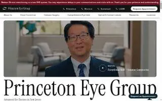 Princeton Eye Group website
