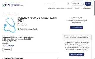 Cholankeril Matthew MD website