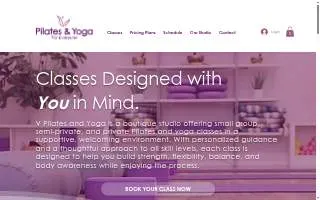 V Pilates and Yoga of Rahway website