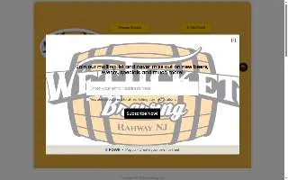 Wet Ticket Brewing of Iselin website