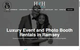 H and H Photo Booth LLC. of Ramsey website